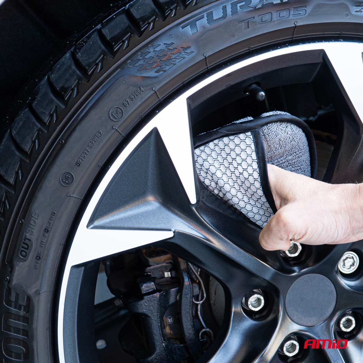 Mikrokiust käsn velgede jaoks, 20x16x2 cm AMiO-03843