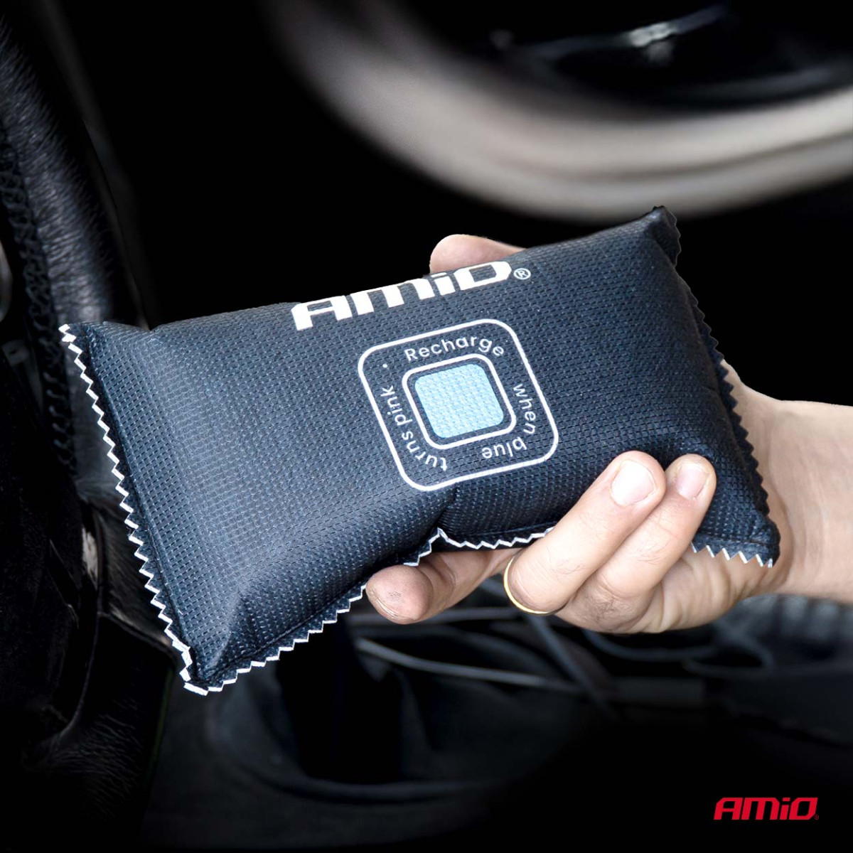 Auto niiskuseimaja indikaatoriga, 3 × 400 g AMIO-04878