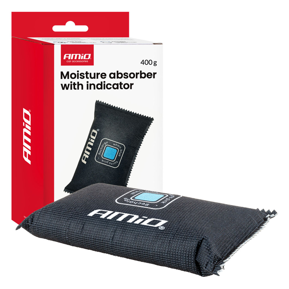 Auto niiskuseimaja indikaatoriga, 400 g AMIO-04877