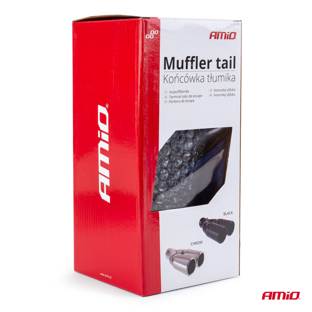 Summuti ots 35-50 mm, roostevaba teras, must, AMIO-02194