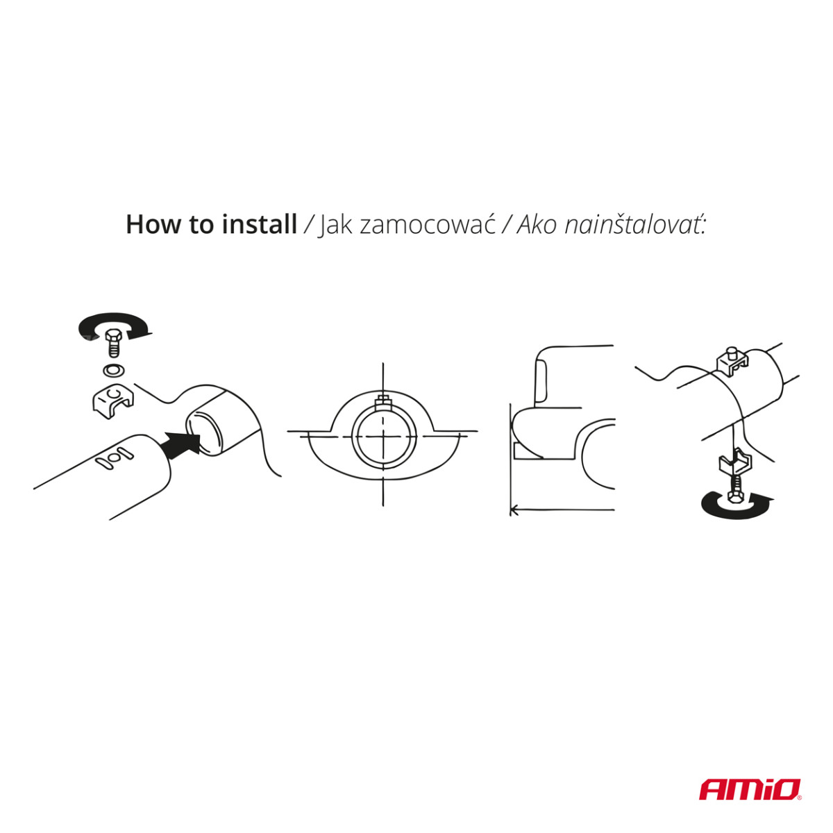 Summuti ots 32-52 mm, roostevabast terasest, kroomitud, AMIO-02646
