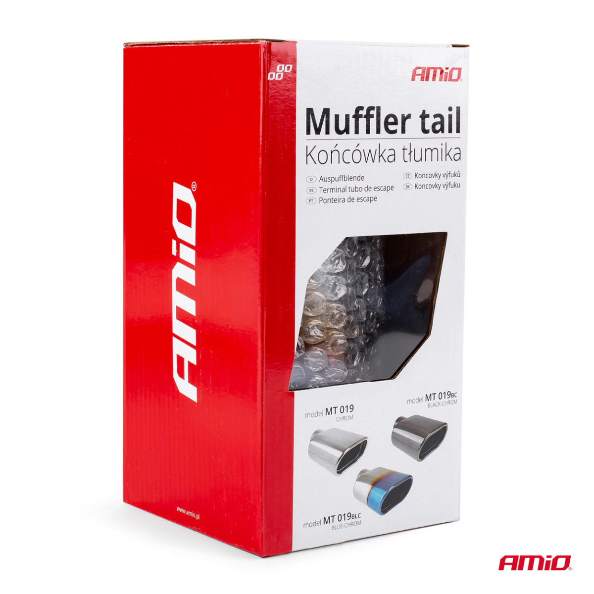 Summuti ots 33-50 mm, roostevaba teras, poleeritud metalli efekt, AMIO-02191