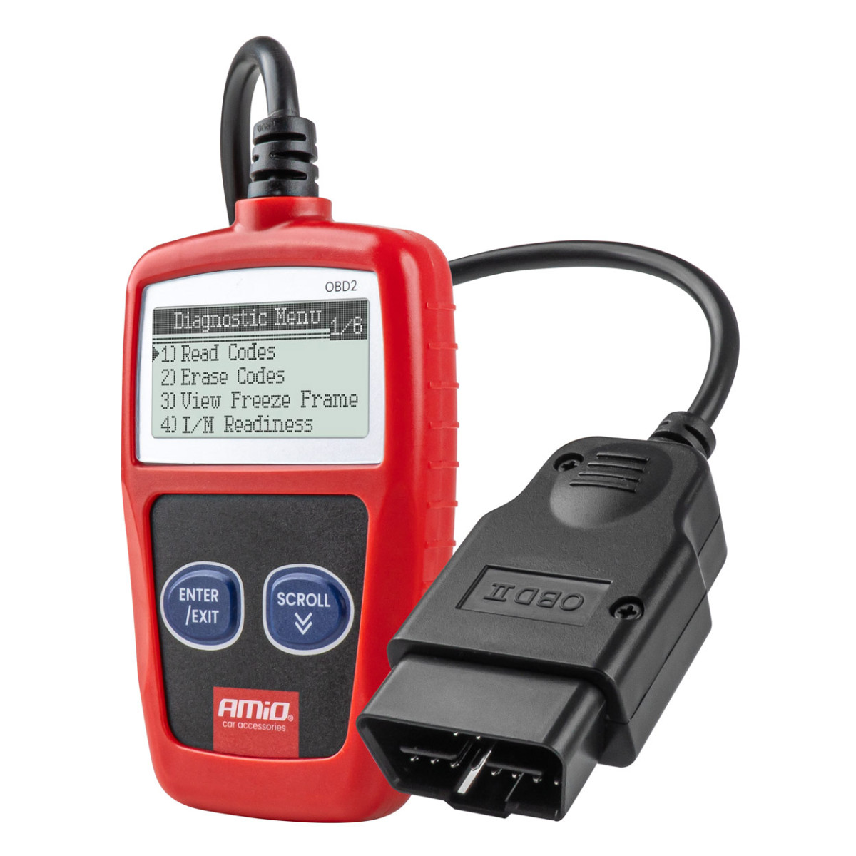 OBD2 diagnostikaskanner AMIO-04729, 110,3 × 69,5 × 20,2 mm