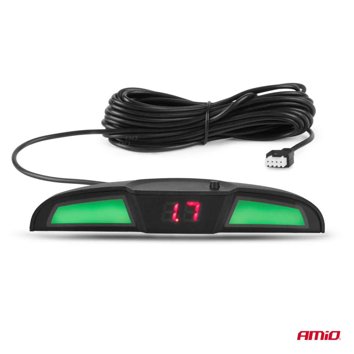 Parkimisabisüsteem LED COB, 4 musta andurit, sisemine paigaldus 16,5 mm AMIO-02285