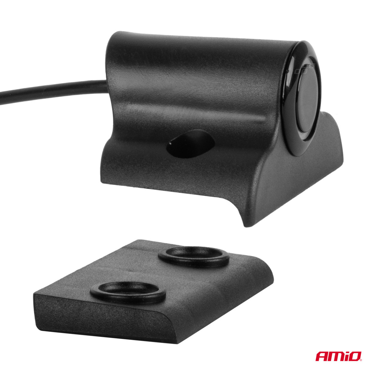 Parkimisabi süsteem LED-GRAF, 4 musta andurit 19 mm, veoautodele AMIO-02280