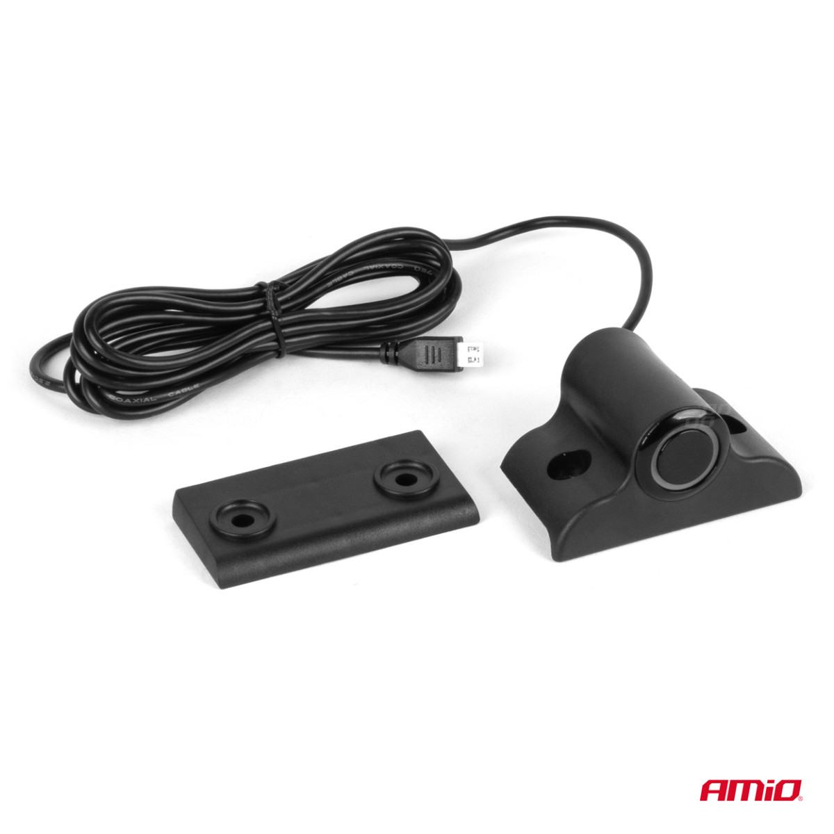 Parkimisabi süsteem LED-GRAF, 4 musta andurit 19 mm, veoautodele AMIO-02280
