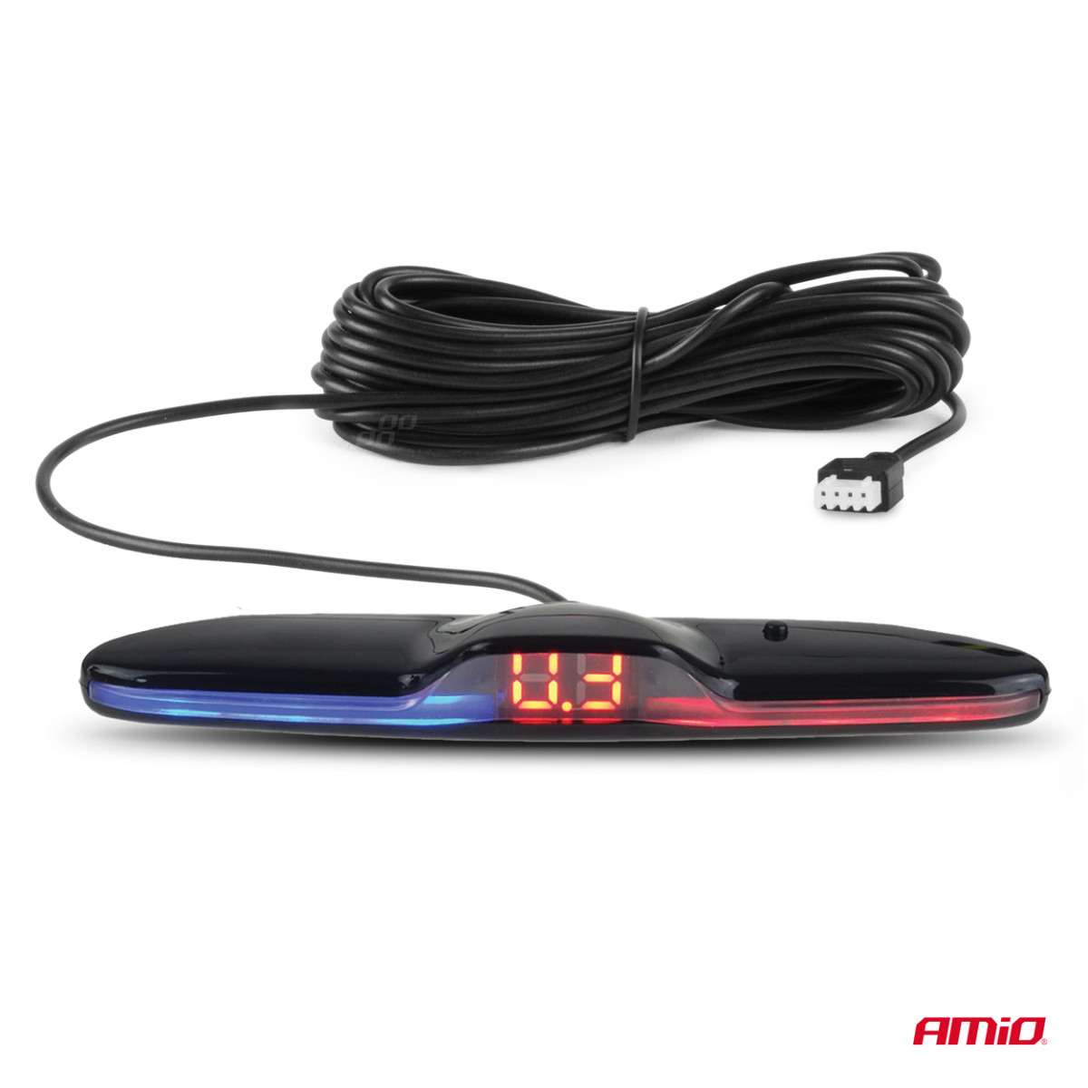 Parkimisabi süsteem MAX LED, 4 musta andurit, sisemine paigaldus 16,5 mm AMIO-02291