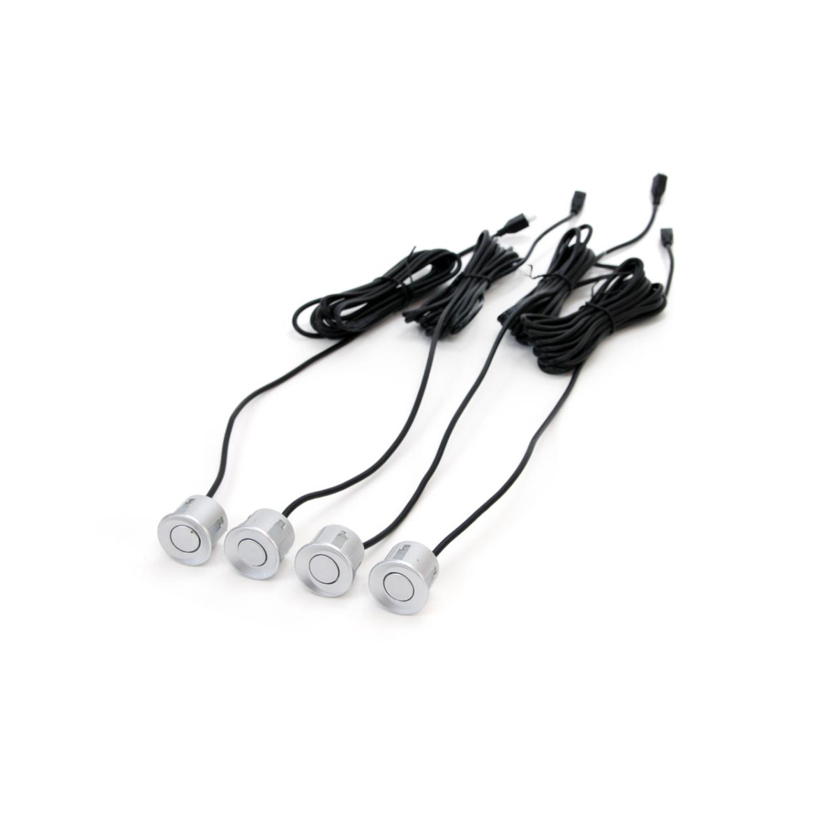 Parkimisabisüsteem TFT01 4.3" HD-305 LED-kaameraga, 4 hõbedast andurit 28 mm