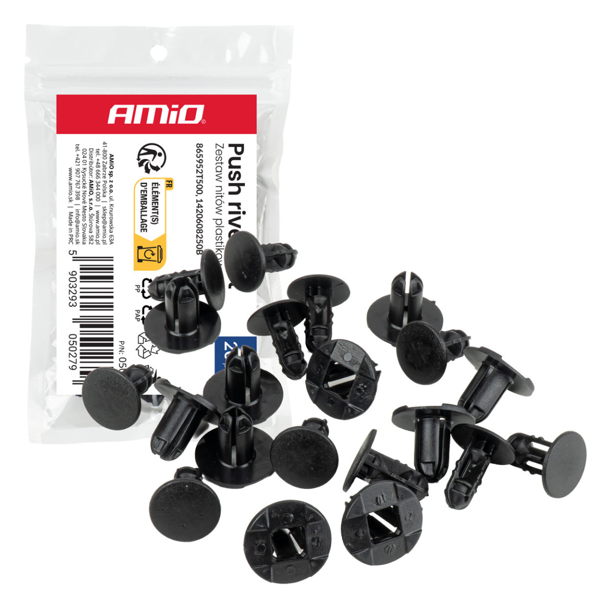 Plastneetide komplekt, 20 tk, AMIO-05027