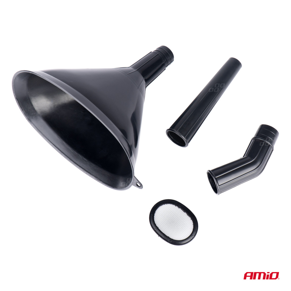 Plastikust universaalne lehter sõelaga, 3 osa, elliptiline, 14 cm AMIO-04037