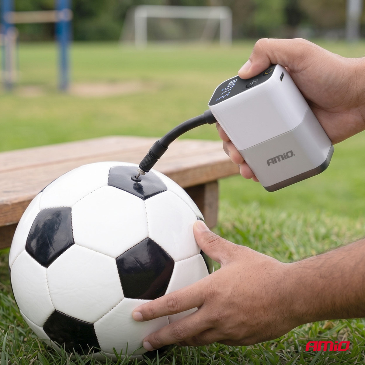 Juhtmeta miniõhukompressor jalgratastele, 40 W, USB-C, AMIO-04946