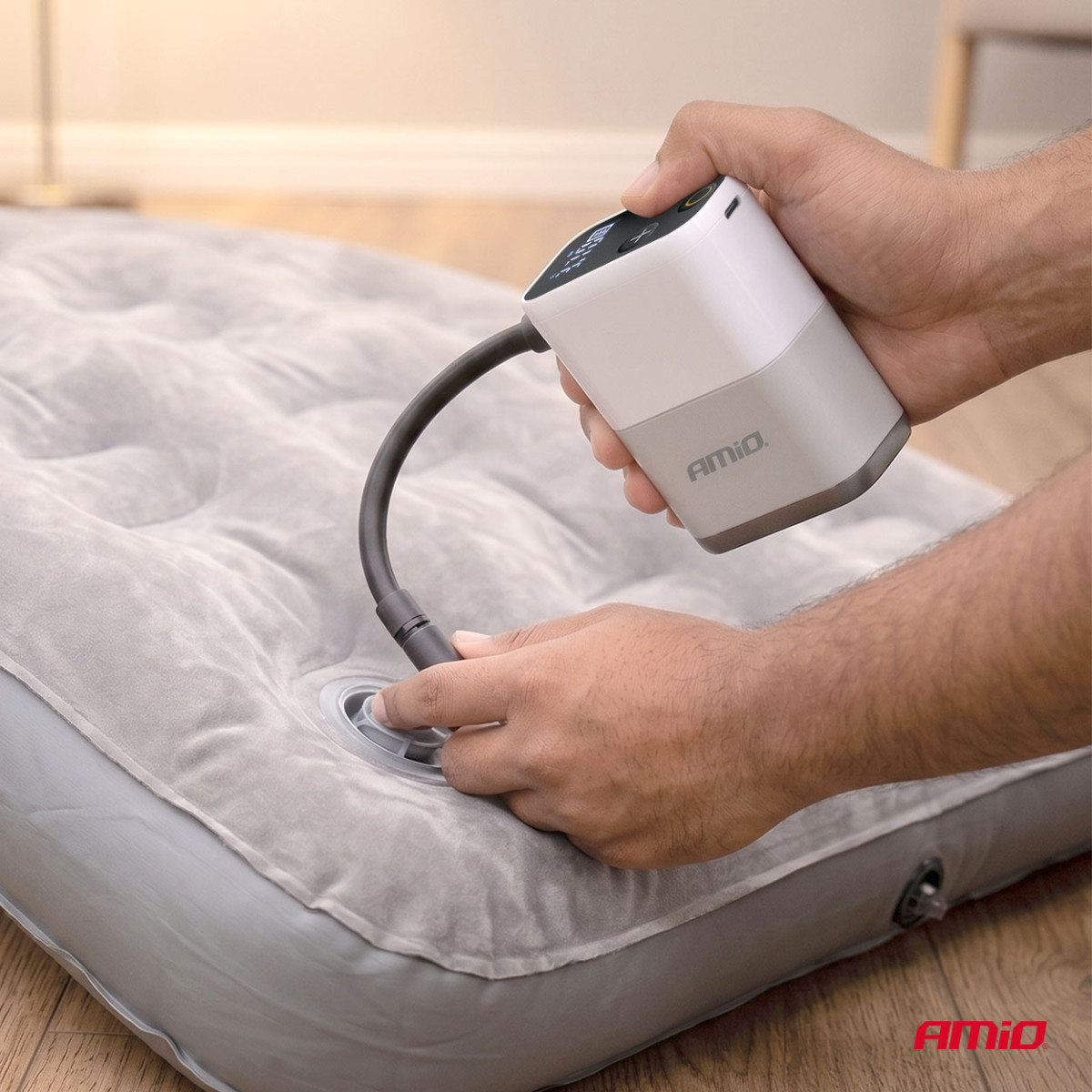 Juhtmeta miniõhukompressor jalgratastele, 40 W, USB-C, AMIO-04946
