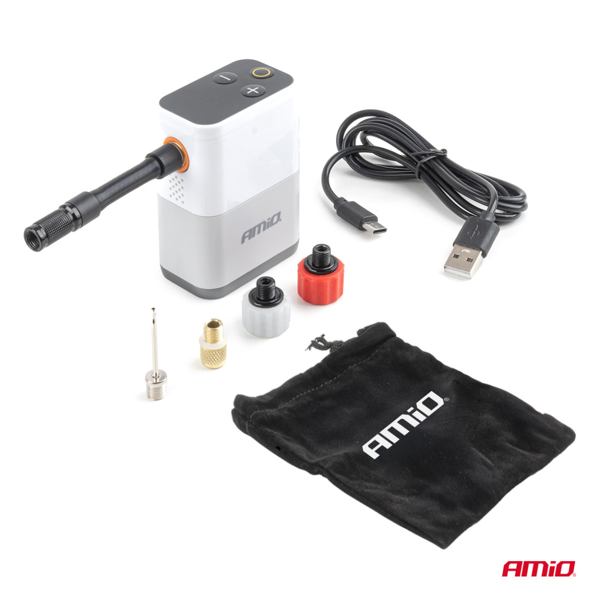 Juhtmeta miniõhukompressor jalgratastele, 40 W, USB-C, AMIO-04946