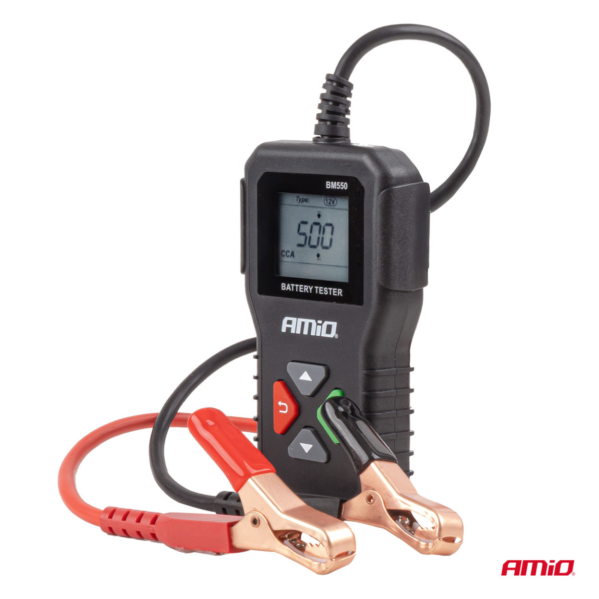 Professionaalne digitaalne aku tester, 2-220 Ah, 6 V / 12 V / 24 V, AMIO-04920