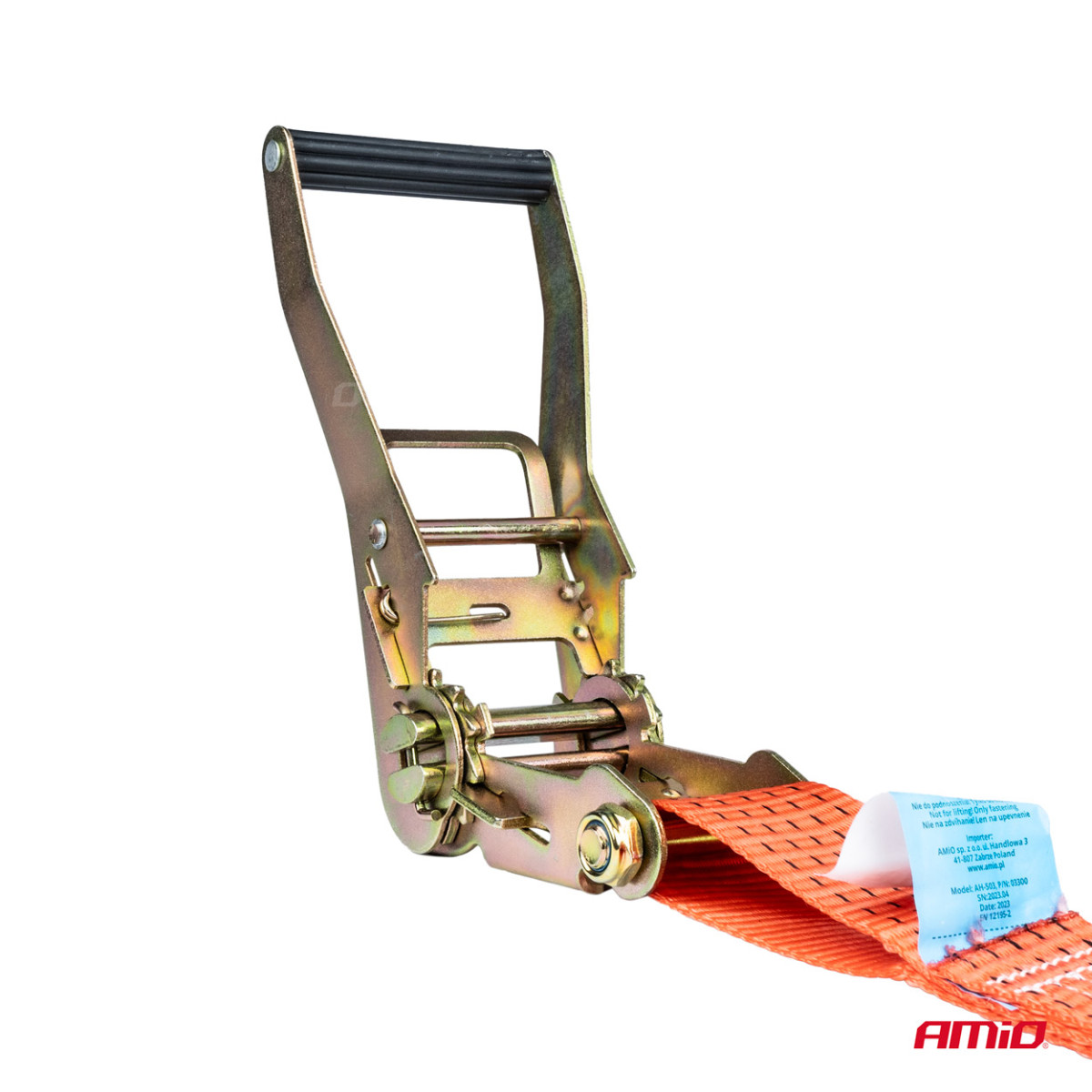 Kaubakinnitusrihm pingutiga 5000 kg, 12 m x 50 mm, AMIO-03301