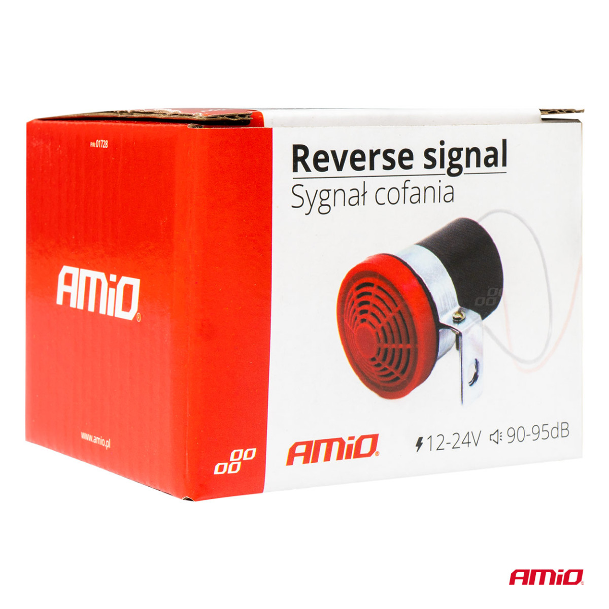 Tagurpidi suunatud signaal - 90–95 dB, 12/24V, AMIO-01728