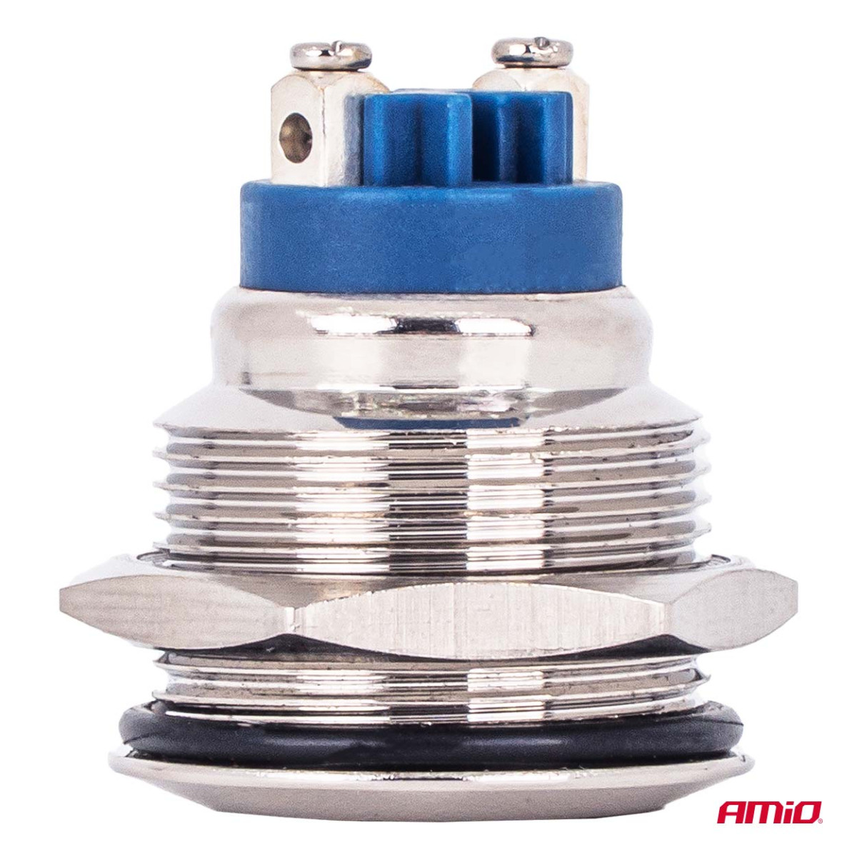 Ümmargune metalllüliti ON/OFF 19 mm, 5 A, 12/230 V AMIO-04474