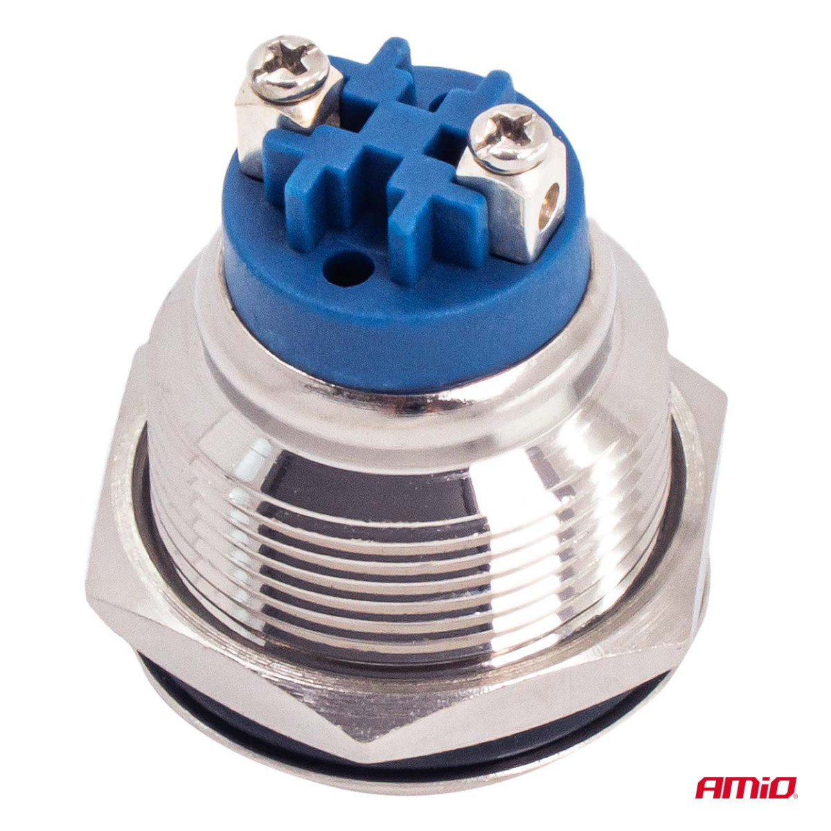 Ümmargune metalllüliti ON/OFF 19 mm, 5 A, 12/230 V AMIO-04474