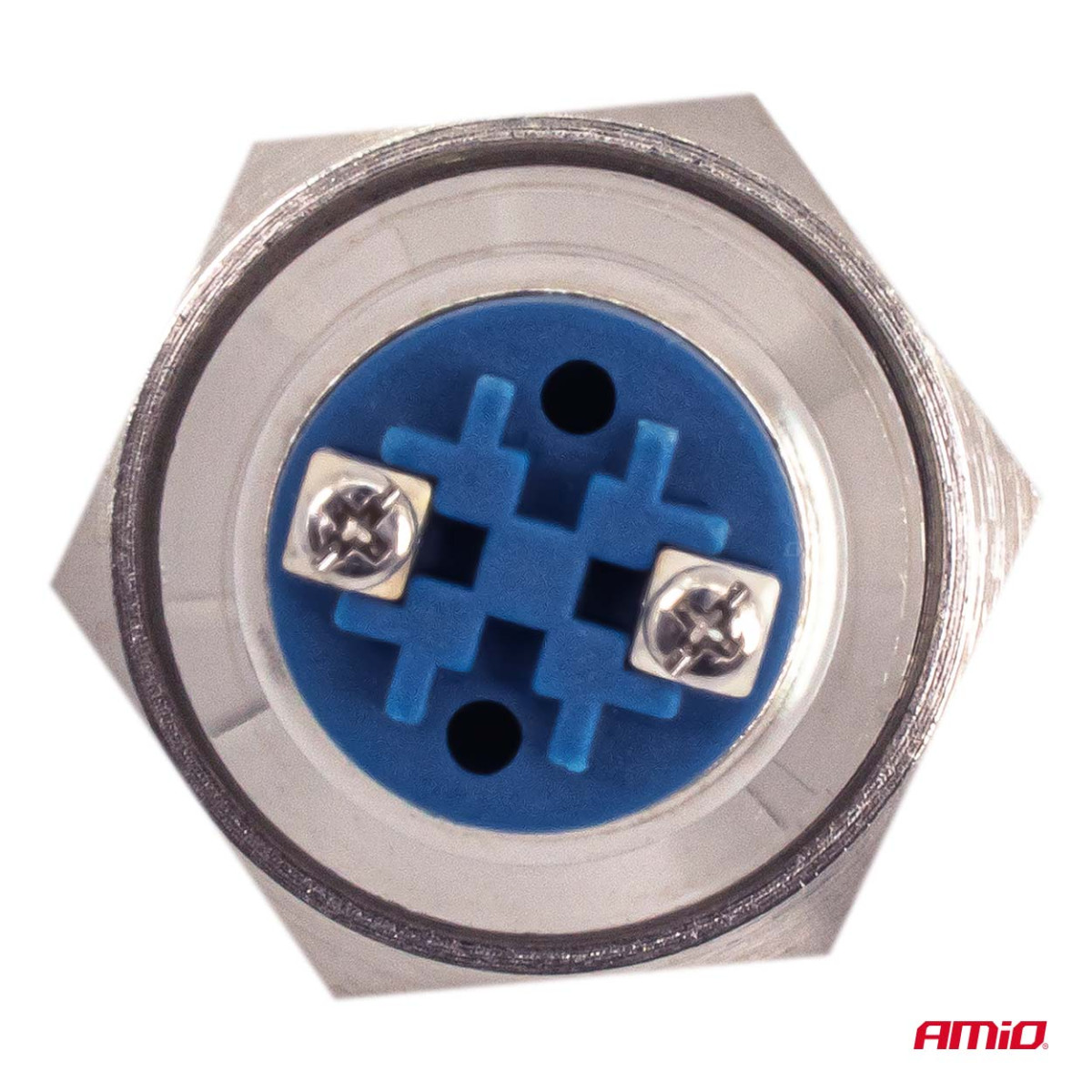 Ümmargune metalllüliti ON/OFF 19 mm, 5 A, 12/230 V AMIO-04474