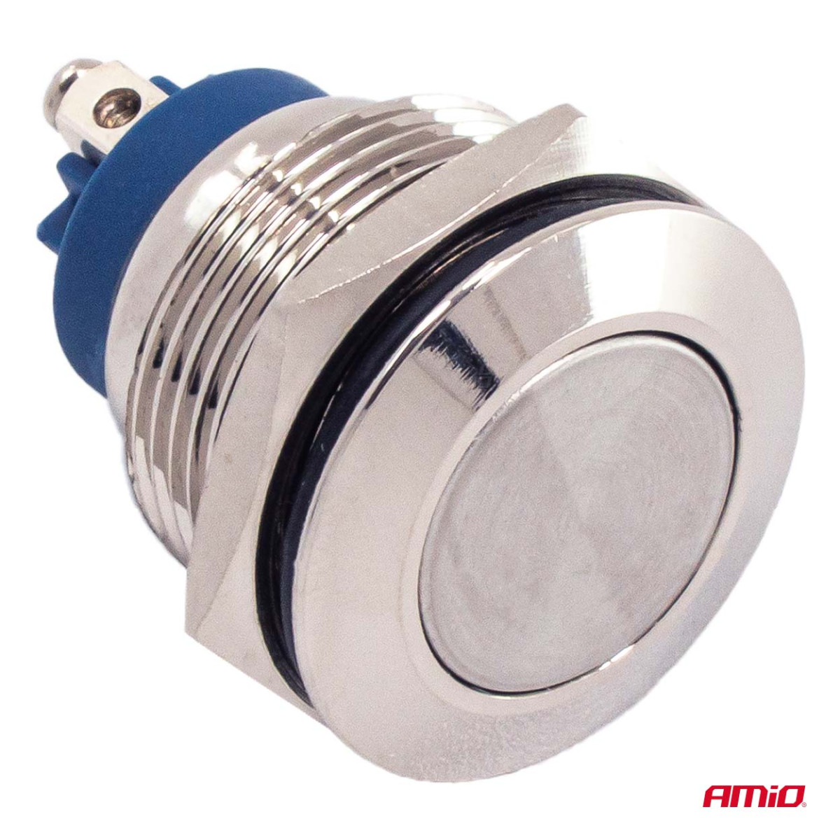 Ümmargune metalllüliti ON/OFF 19 mm, 5 A, 12/230 V AMIO-04474