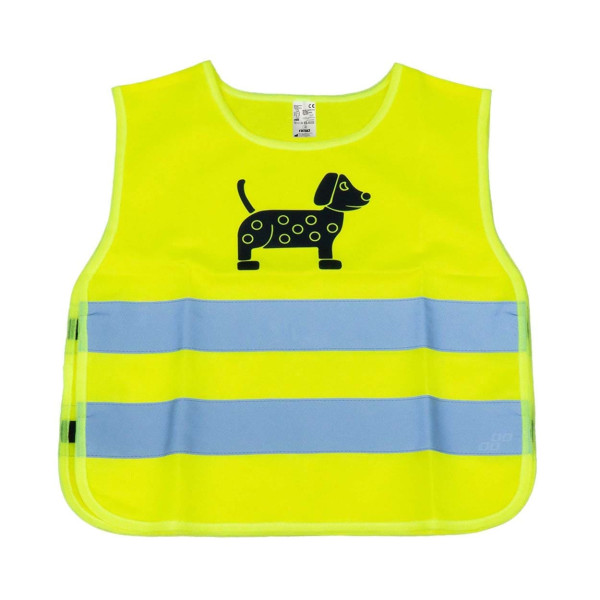 Laste helkurvest DOG, kollane AMIO-03937