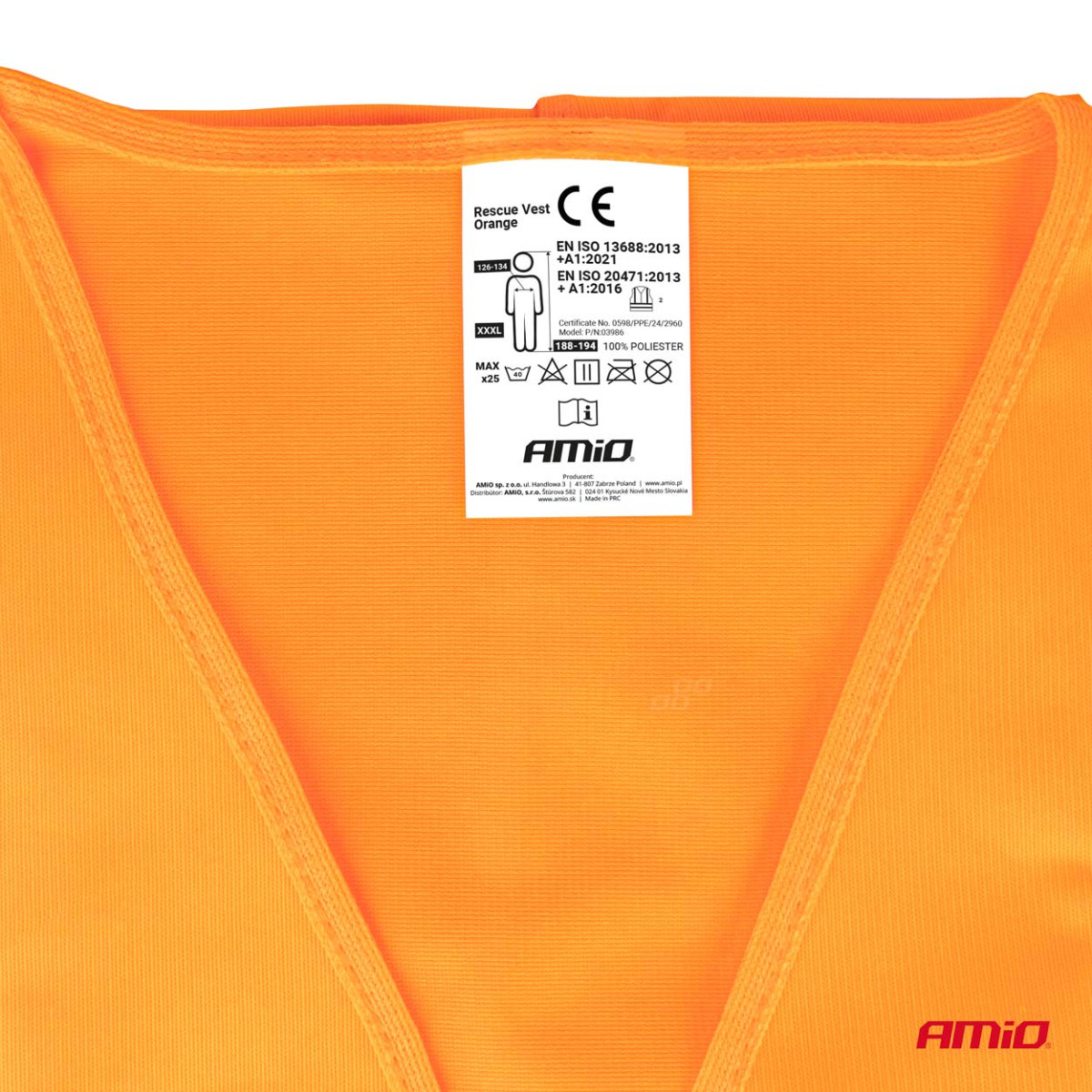 Helkurvest XXXL, oranž AMIO-03986