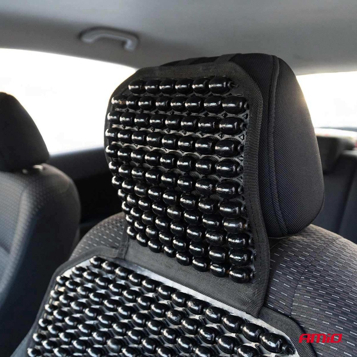 Turvatooli matt helmestega 126 × 44 cm - must