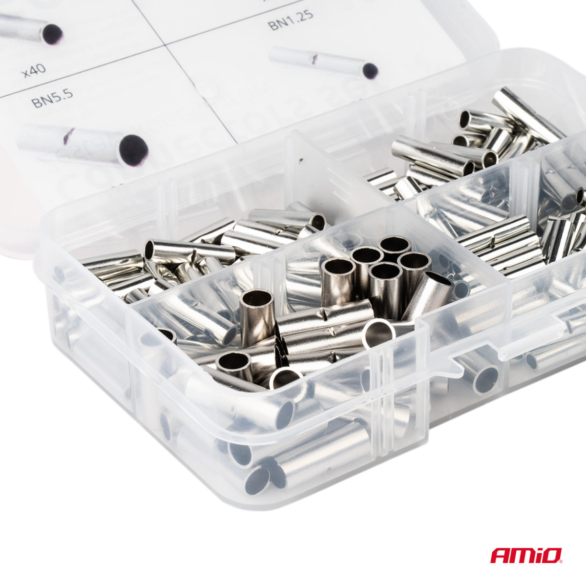 Juhtmeühenduste komplekt BN1.25, BN2, BN5.5, 160 tk. AMIO-04123