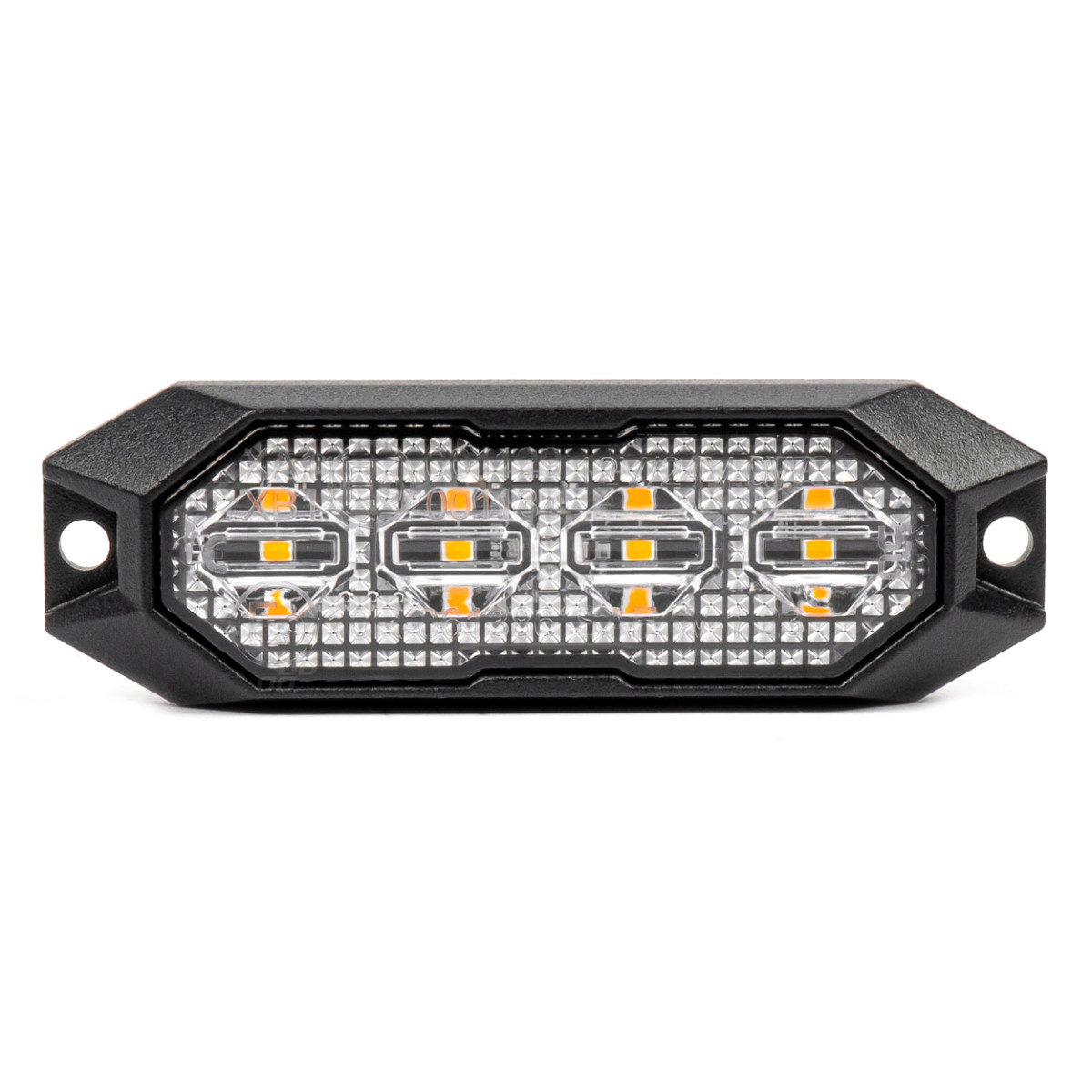Lame LED-hoiatustule vilkur, oranž, 4x3W, R65 R10, 12V/24V, IP6K9K AMIO-03929