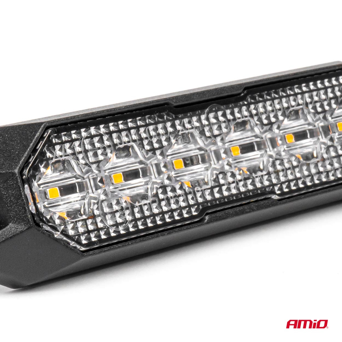 Lame LED-hoiatustuli 6x3W 12/24V R65 R10 AMIO-03930