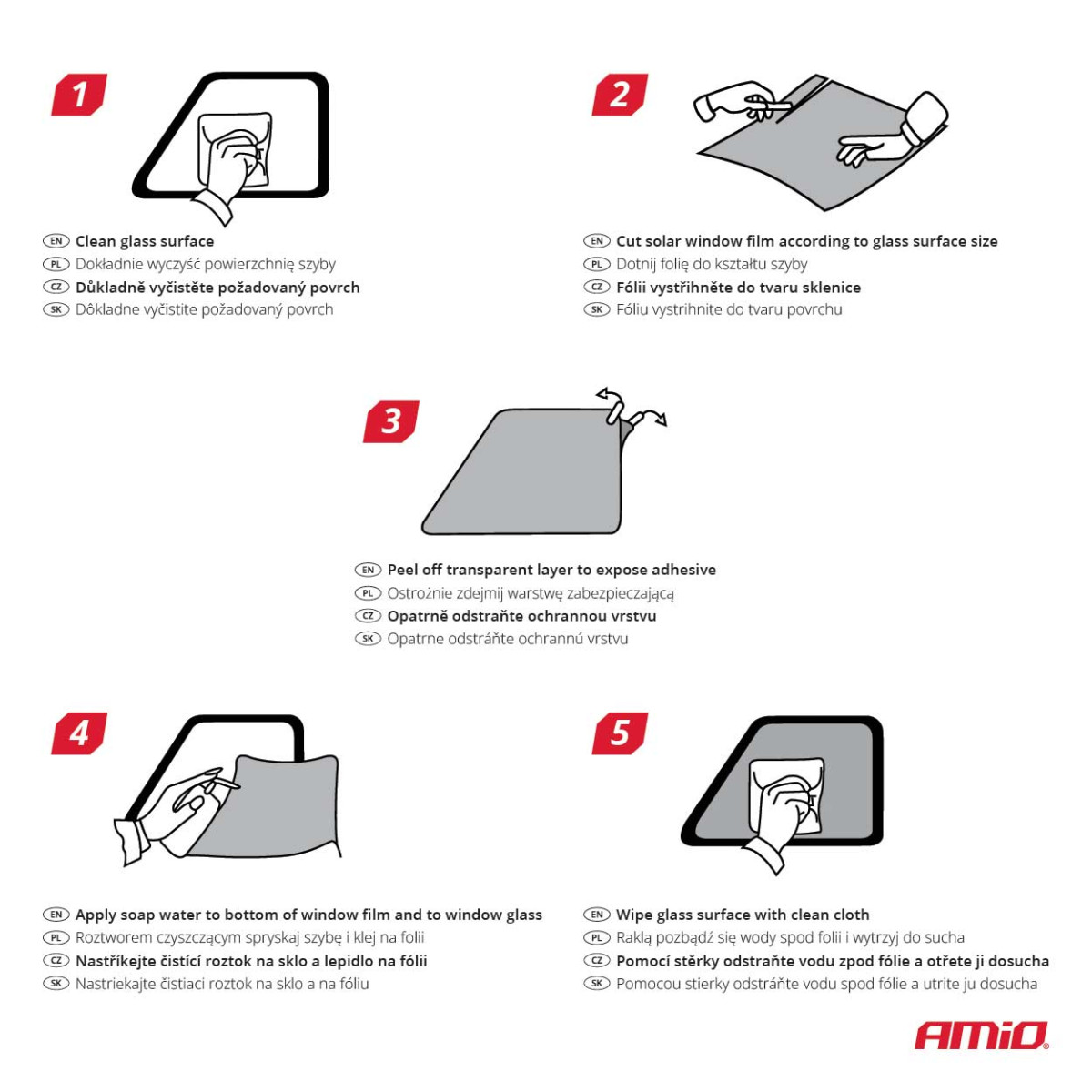 Aknatoonkile Super Dark Black 5%, 0,75x3 m AMIO-01657