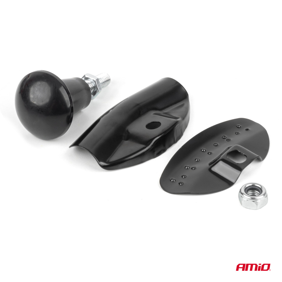 Rooliratta nupp, must, AMIO-04974