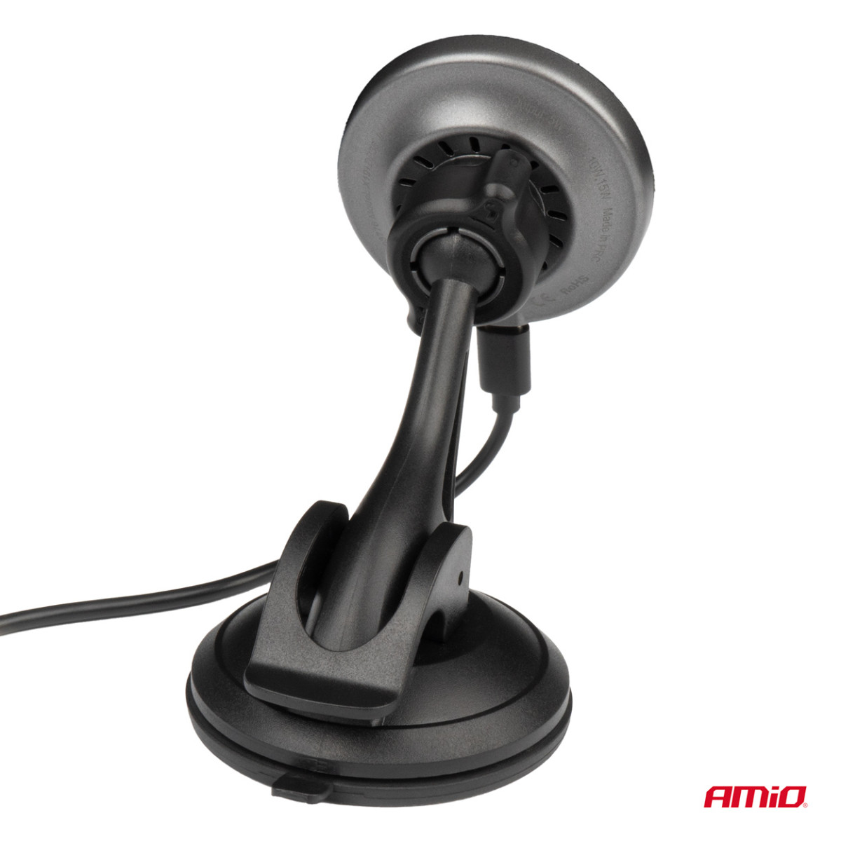 Telefonihoidja iminapaga ja juhtmevaba laadijaga 15W My Mag AMIO-03775