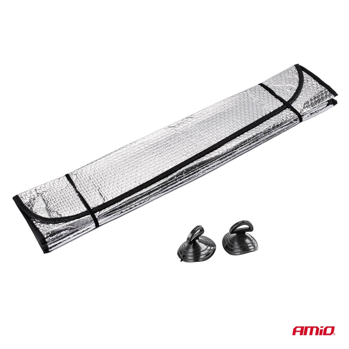 Esiklaasi kaitse 145x70 cm, hõbedane, PE mull AMIO-01532