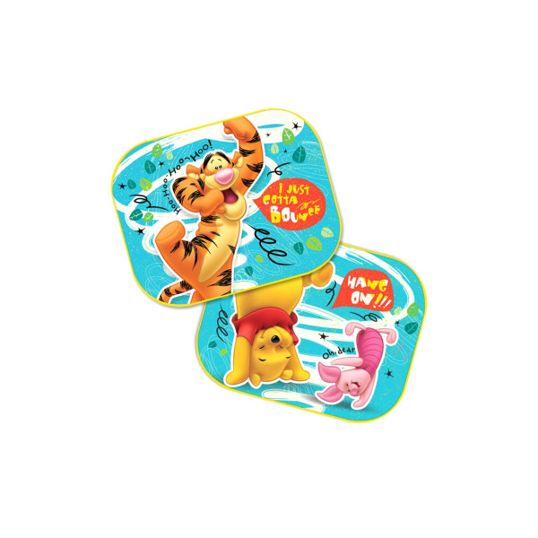 Auto külgmised päikeserulood 44x35 cm, 2 tk, Winnie the Pooh