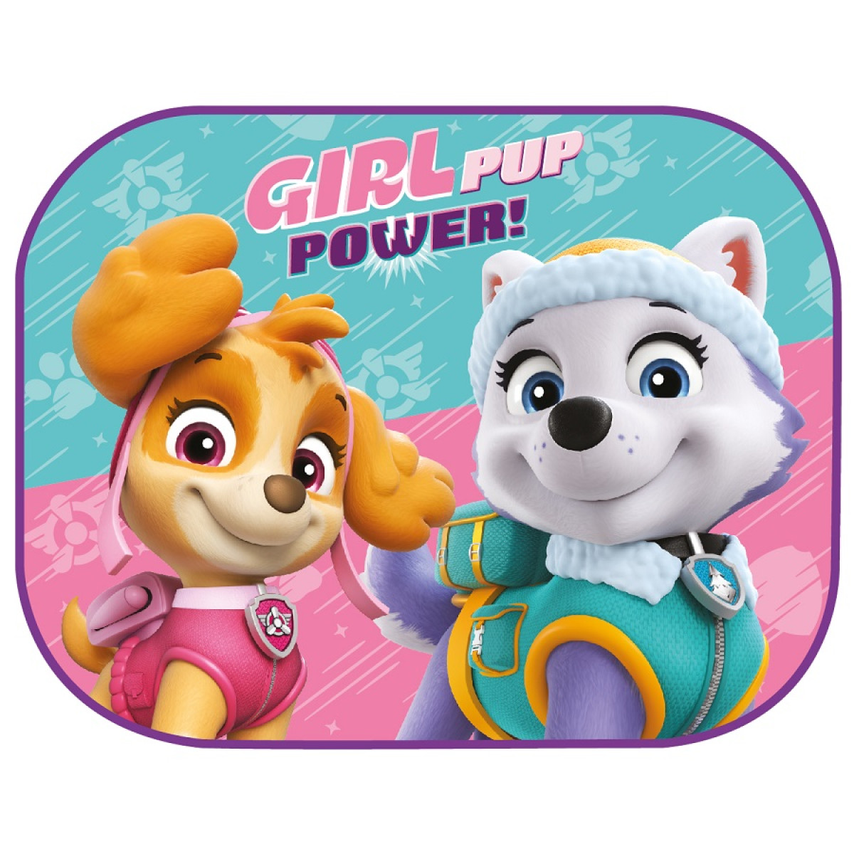 Autole mõeldud külgmised päikeserulood 44x35 cm, 2 tk, Paw Patrol Girl