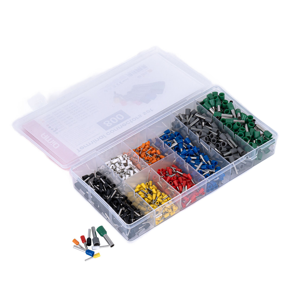 Juhtmeühenduste komplekt, 800 tk, AMIO-04461