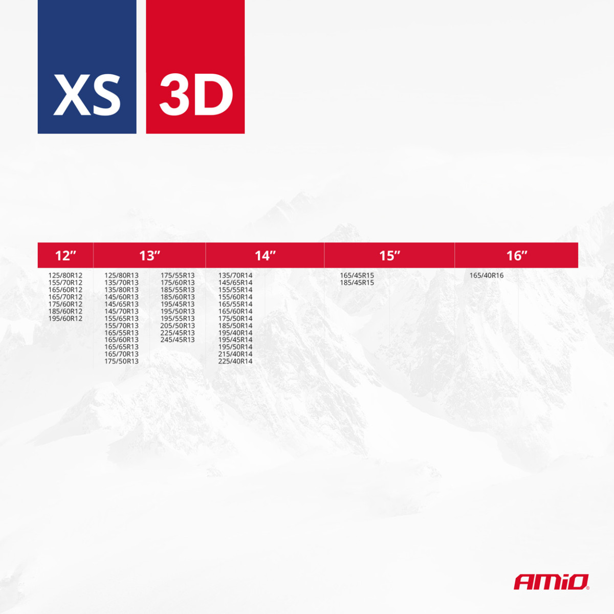 Tekstiilist lumeketid 3D, XS, 2 tk.