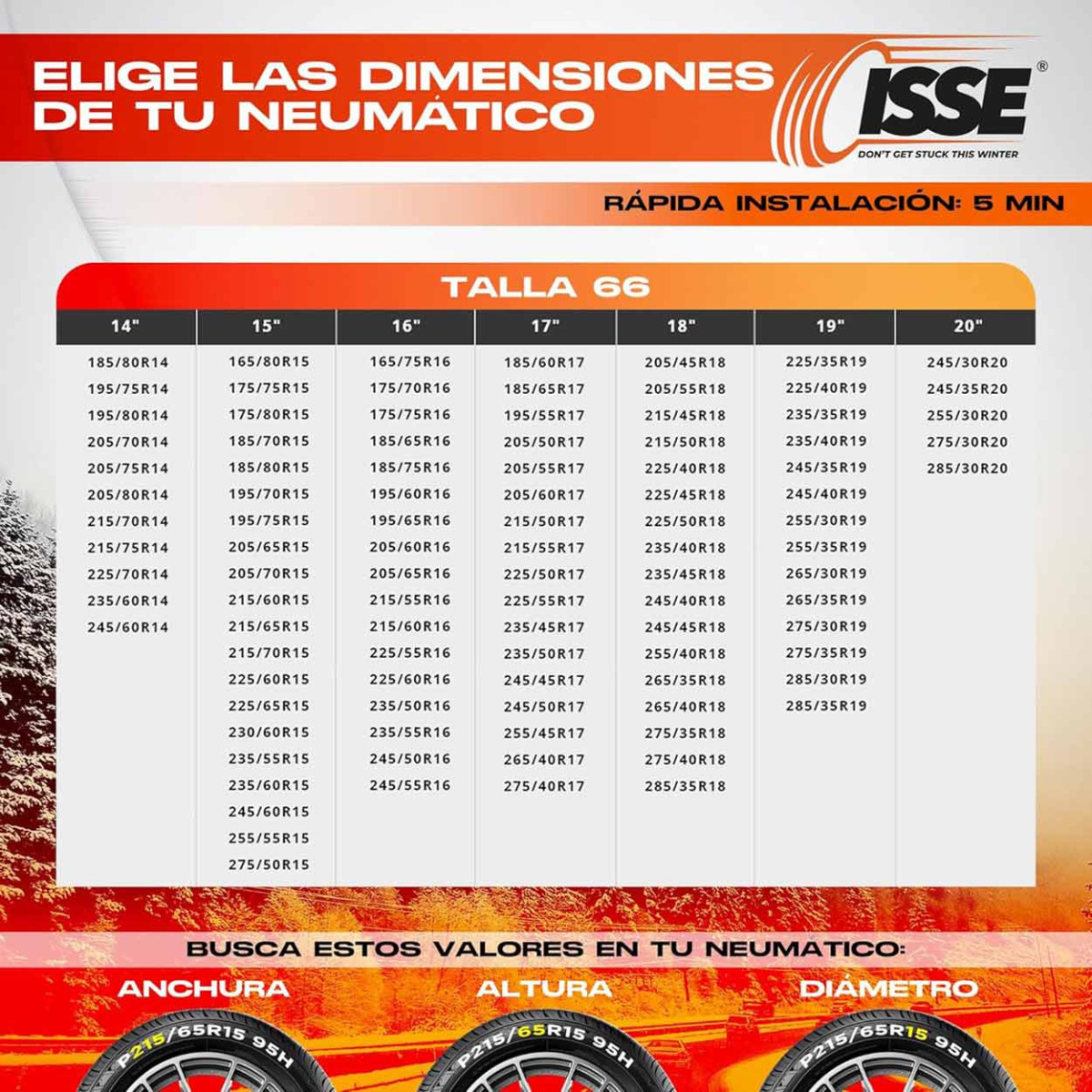 Tekstiilist lumeketid Classic 66, 2 tk.