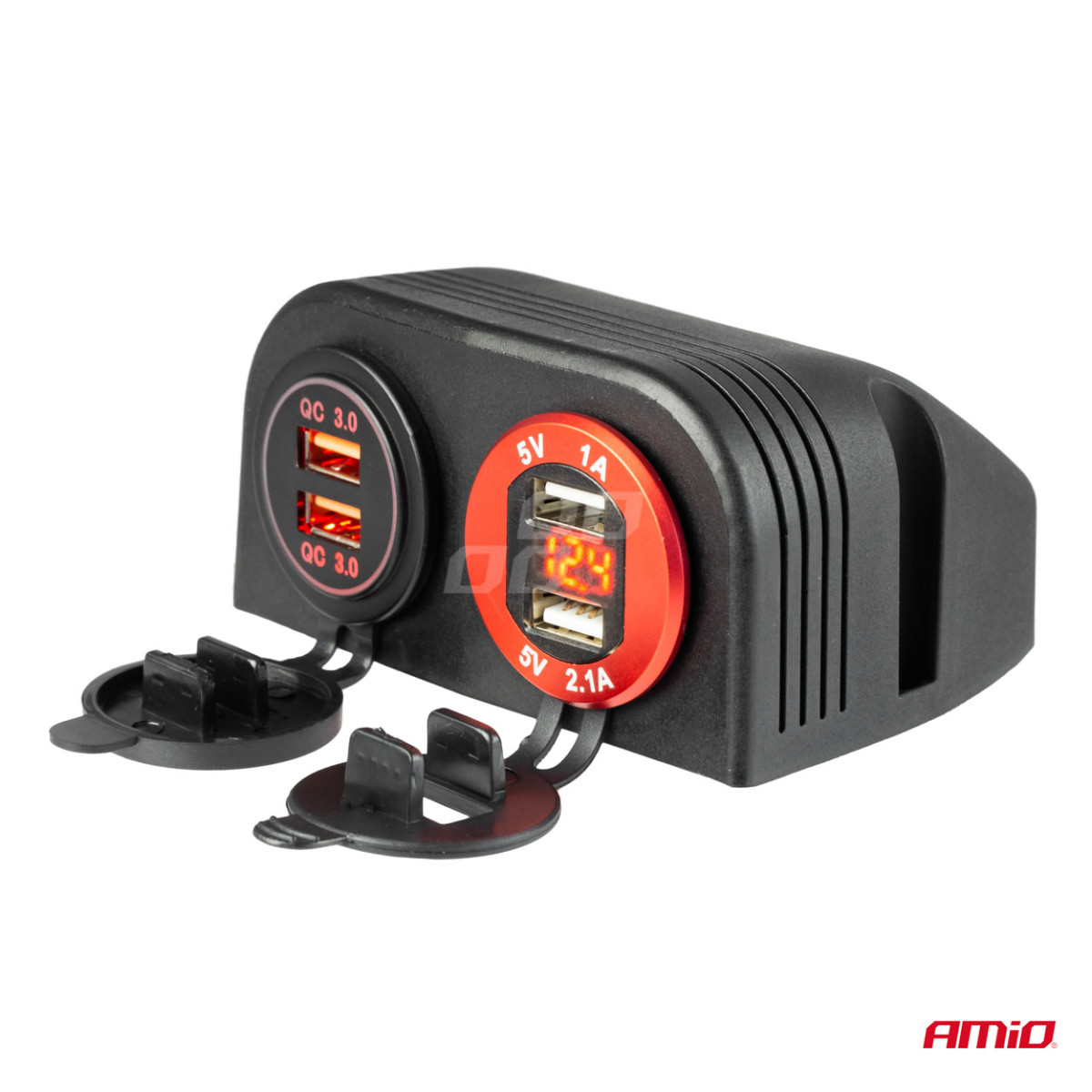 Kahe pesaga väline USB-paneelikarp MOD-16 AMiO-02866