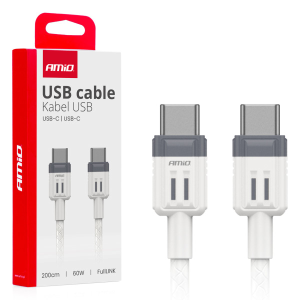 USB-C - USB-C kaabel 60W 200cm FullLINK AMIO-03909