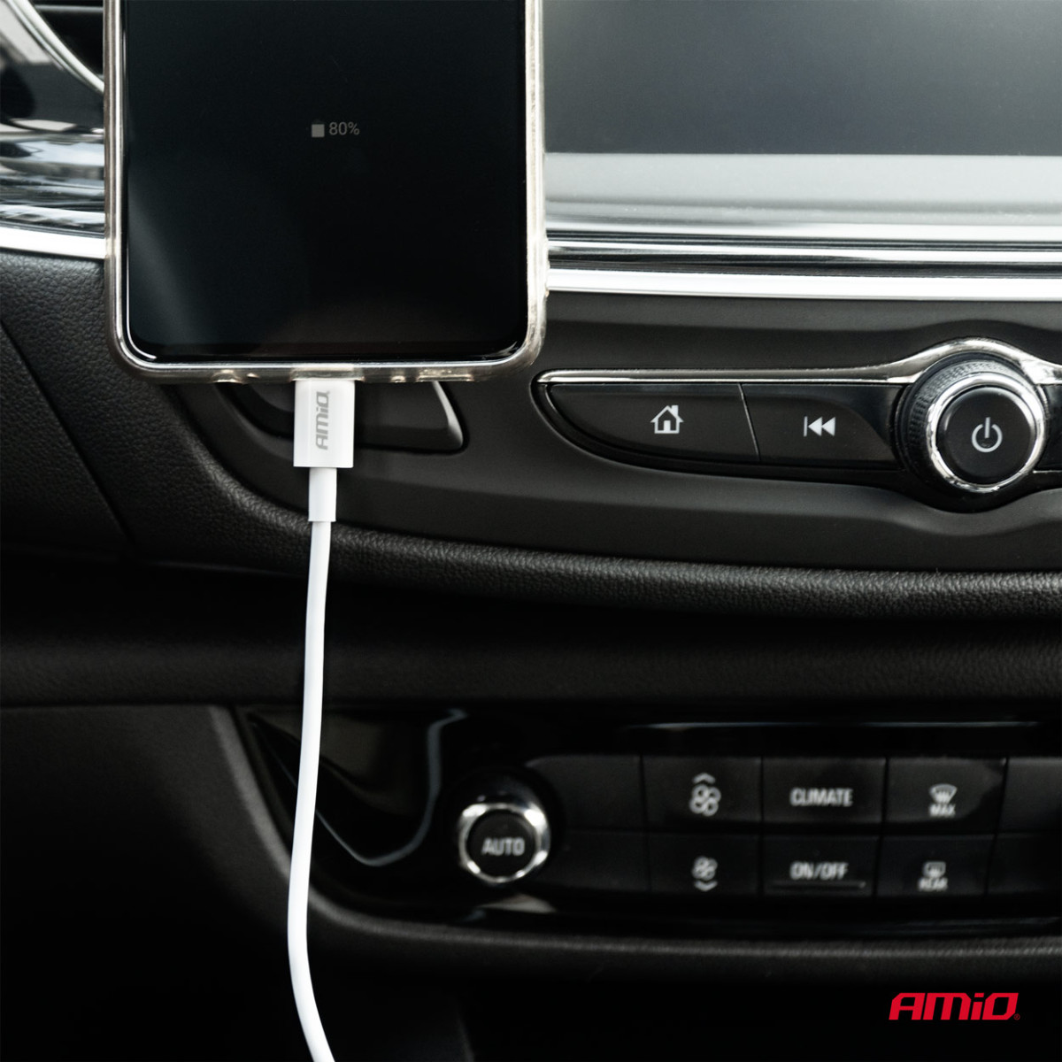 USB–USB-C laadimiskaabel 2A, 100 cm, FullLINK AMIO-03893