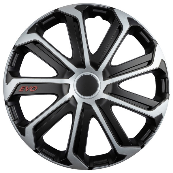 Rattakate 1 tk. EVO, must ja hõbedane 16" Rattakate 1 tk. EVO, must ja hõbedane 16"