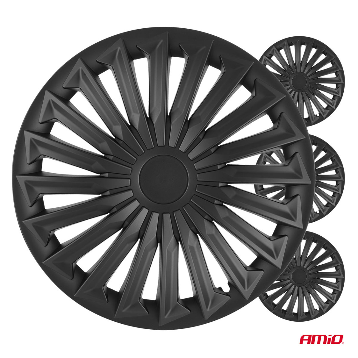 Rattakatted 4 tk. JOY BLACK MAT 16"