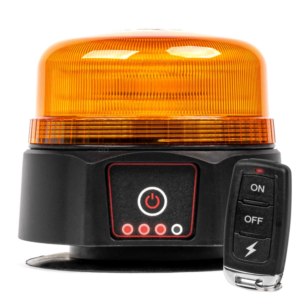Juhtmevaba LED-hoiatuslamp puldiga R65 R10 12/24V AMIO-03932
