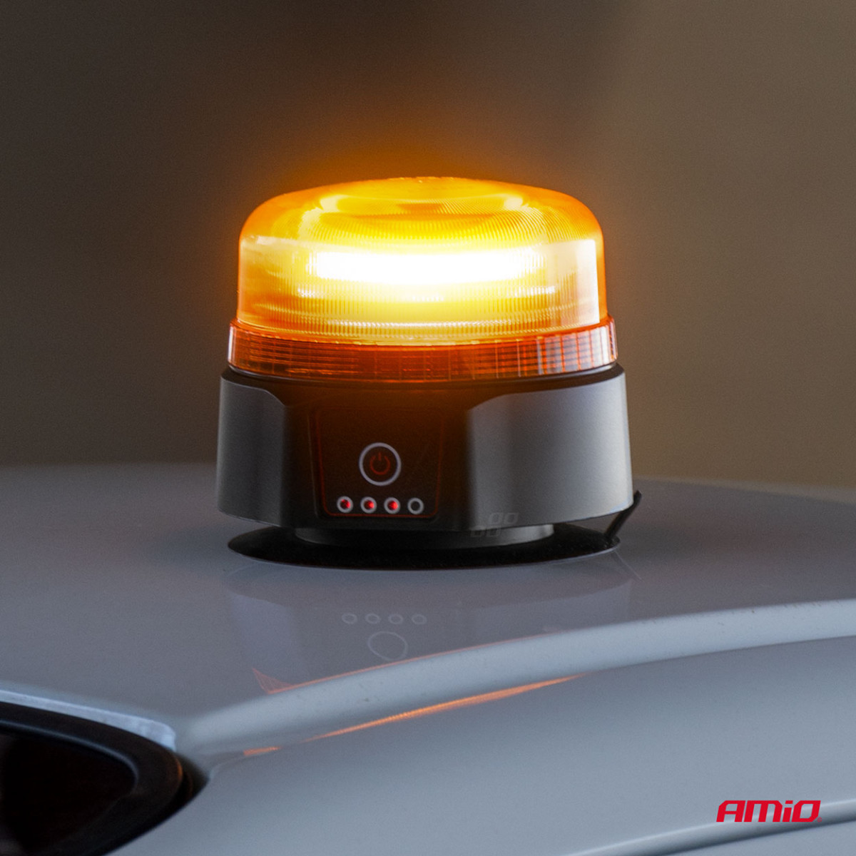 Juhtmevaba LED-hoiatuslamp puldiga R65 R10 12/24V AMIO-03932