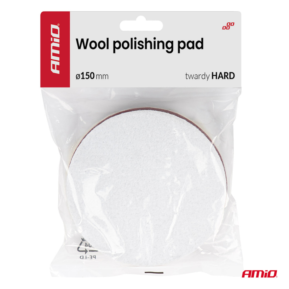 Villane poleerimisketas, kõva, 150 mm ADET-36 AMIO-04884