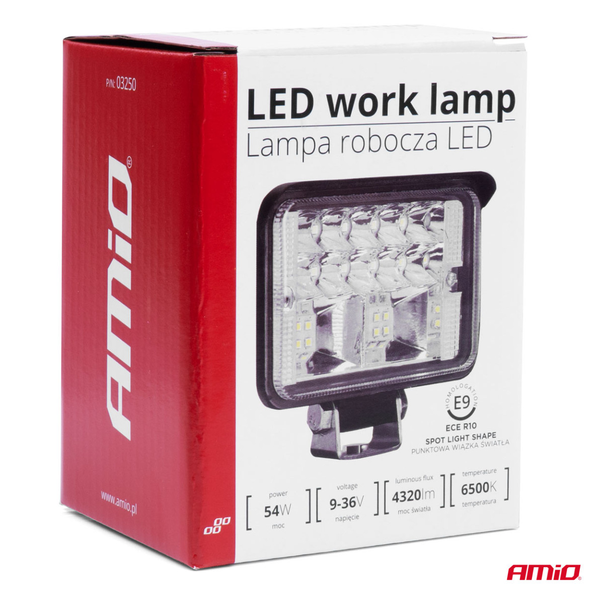 LED-töölamp AWL39, 18 LED-punktvalgustiga 9–36 V