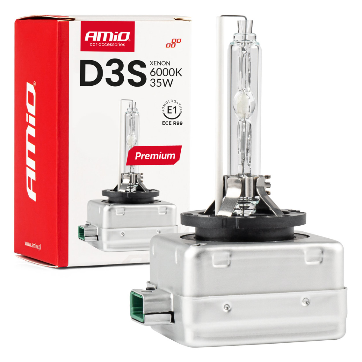 Ksenoonpirn D3S 6000K PREMIUM AMIO-01979
