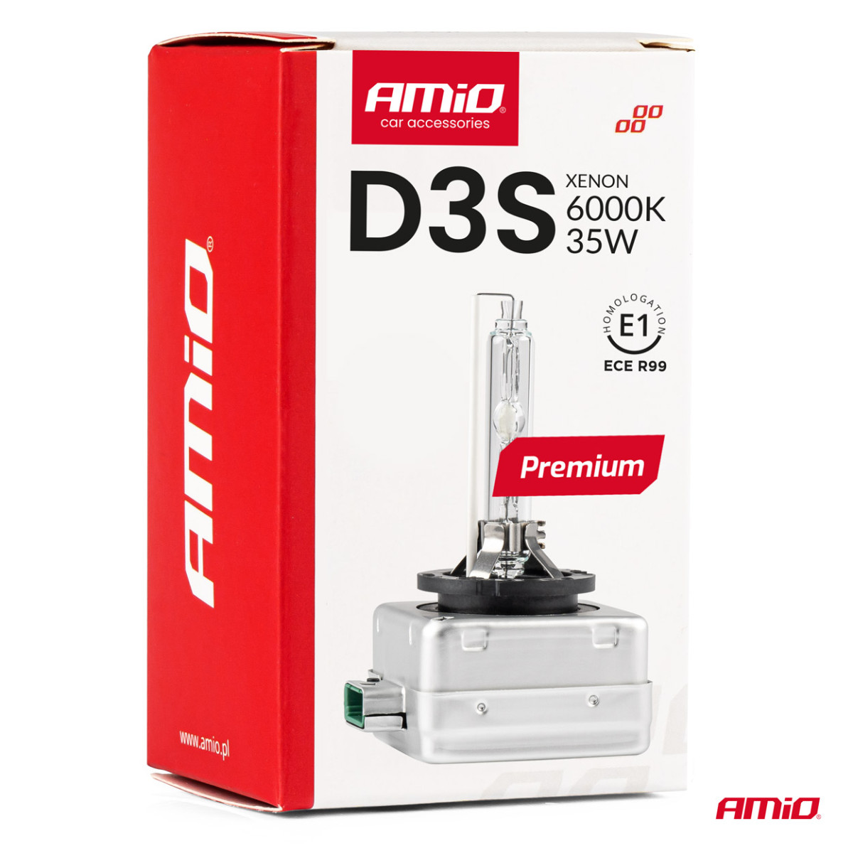 Ksenoonpirn D3S 6000K PREMIUM AMIO-01979
